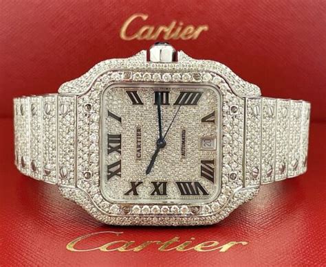 iced out cartier watch cheap|iced out cartier watch real.